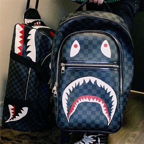 louis vuitton bape shark|lv shark backpack.